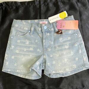 YMI Light Blue Floral Kids Shorts